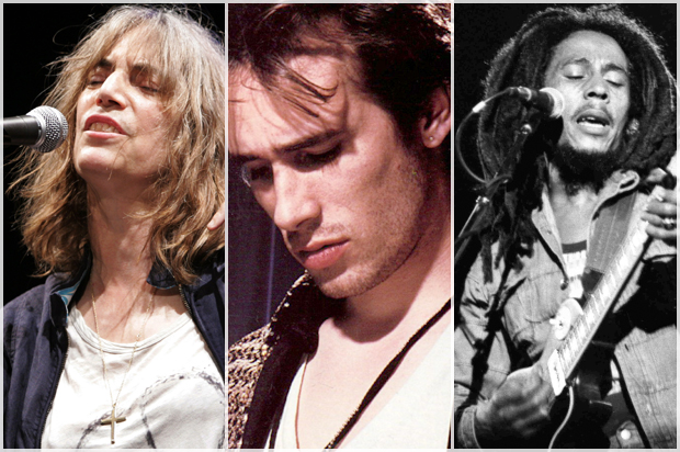 Patti Smith, Jeff Buckley, Bob Marley (AP)