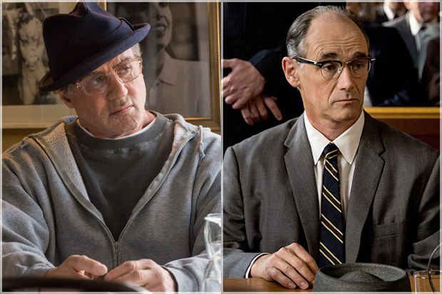 Sylvester Stallone in "Creed," Mark Rylance in "Bridge of Spies"