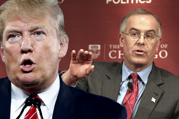 Donald Trump, David Brooks (AP/John Locher/Nam Y. Huh/Photo montage by Salon)