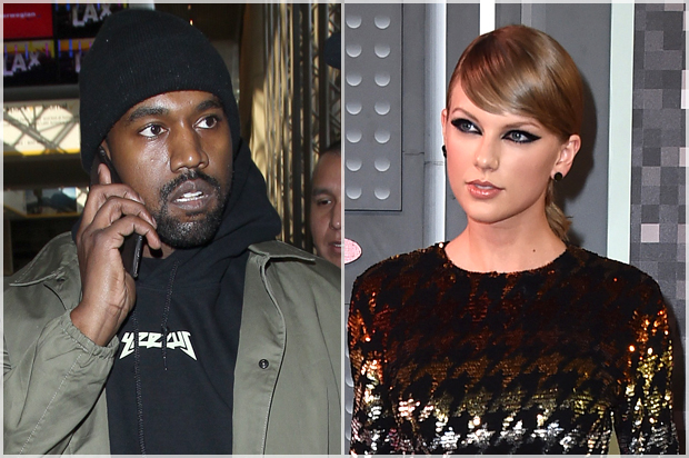 Kanye West, Taylor Swift (AP/Vantagenews/Jordan Strauss)