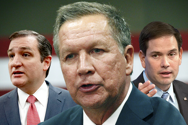 Ted Cruz, John Kasich, Marco Rubio (AP/J. Scott Applewhite/Rogelio V. SolisMolly Riley/Photo montage by Salon)