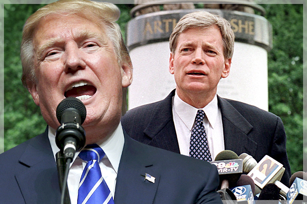 Donald Trump, David Duke (AP/Reuters/Brian Snyder/Steve Helber/Photo montage by Salon)