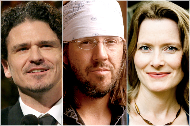 Dave Eggers, David Foster Wallace, Jennifer Egan (AP/Tina Fineberg/Hachette/Pieter M. Van Hattem)