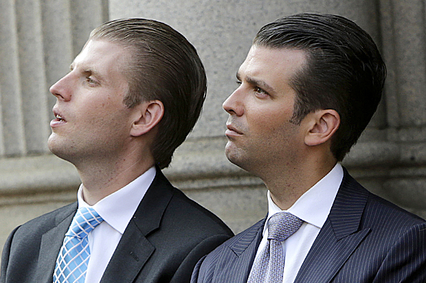 Eric Trump, Donald Trump Jr. (Reuters/Gary Cameron)