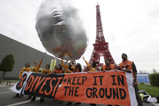 Protestors at the World Climate Change Conference 2015 (COP21) in Le Bourget, near Paris, France, December 2, 2015. (Reuters/Jacky Naegelen)