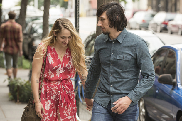 Jemima Kirke and Adam Driver in "Girls" (HBO)