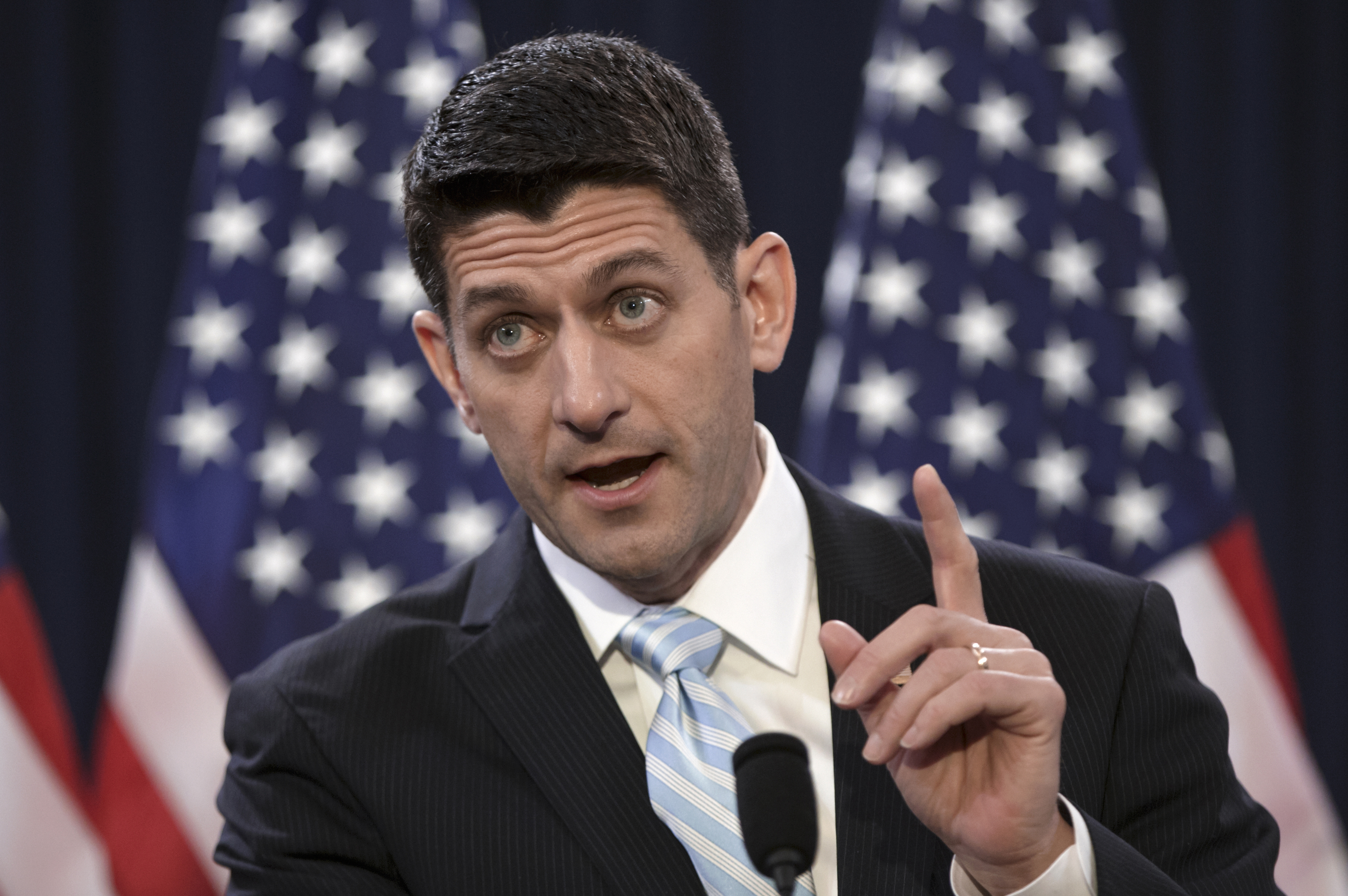 FILE - In this March 23, 2016 file photo, House Speaker Paul Ryan of Wis. speaks on Capitol Hill in Washington. Wisconsin's "Cheesehead Revolution" was ushered in by a trio of Republicans, Walker, Reince Priebus and Scott Walker, looking to inject the party with their own youthful, aggressive brand of conservatism while positioning the party for success in the 2016 presidential election. Then came Donald Trump. (AP Photo/) (AP/J. Scott Applewhite, File)