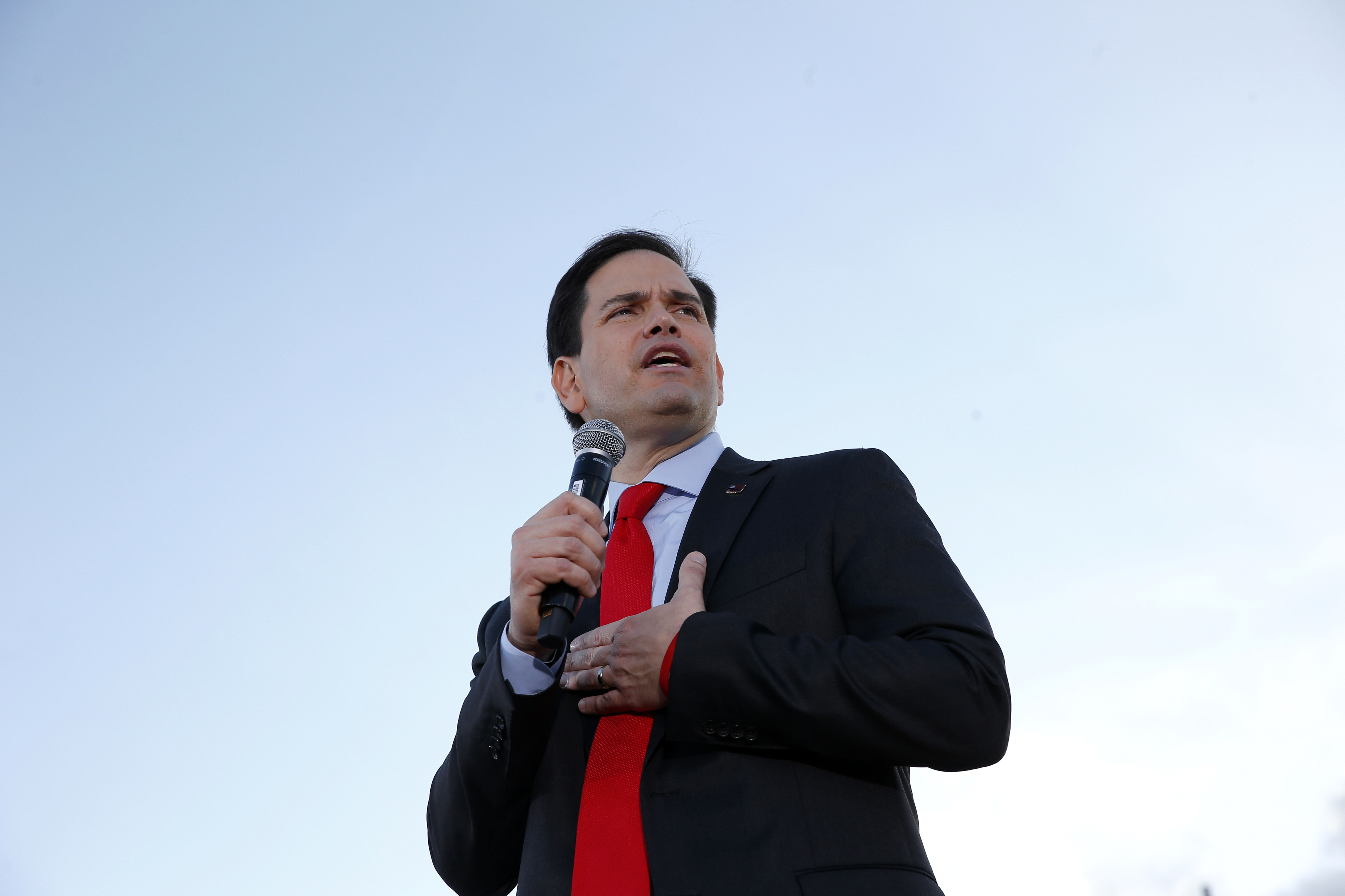 Republican presidential candidate, Sen. Marco Rubio, R-Fla., speaks during a campaign rally in Hialeah, Fla., Wednesday, March 9, 2016. (AP Photo/Paul Sancya) (AP)