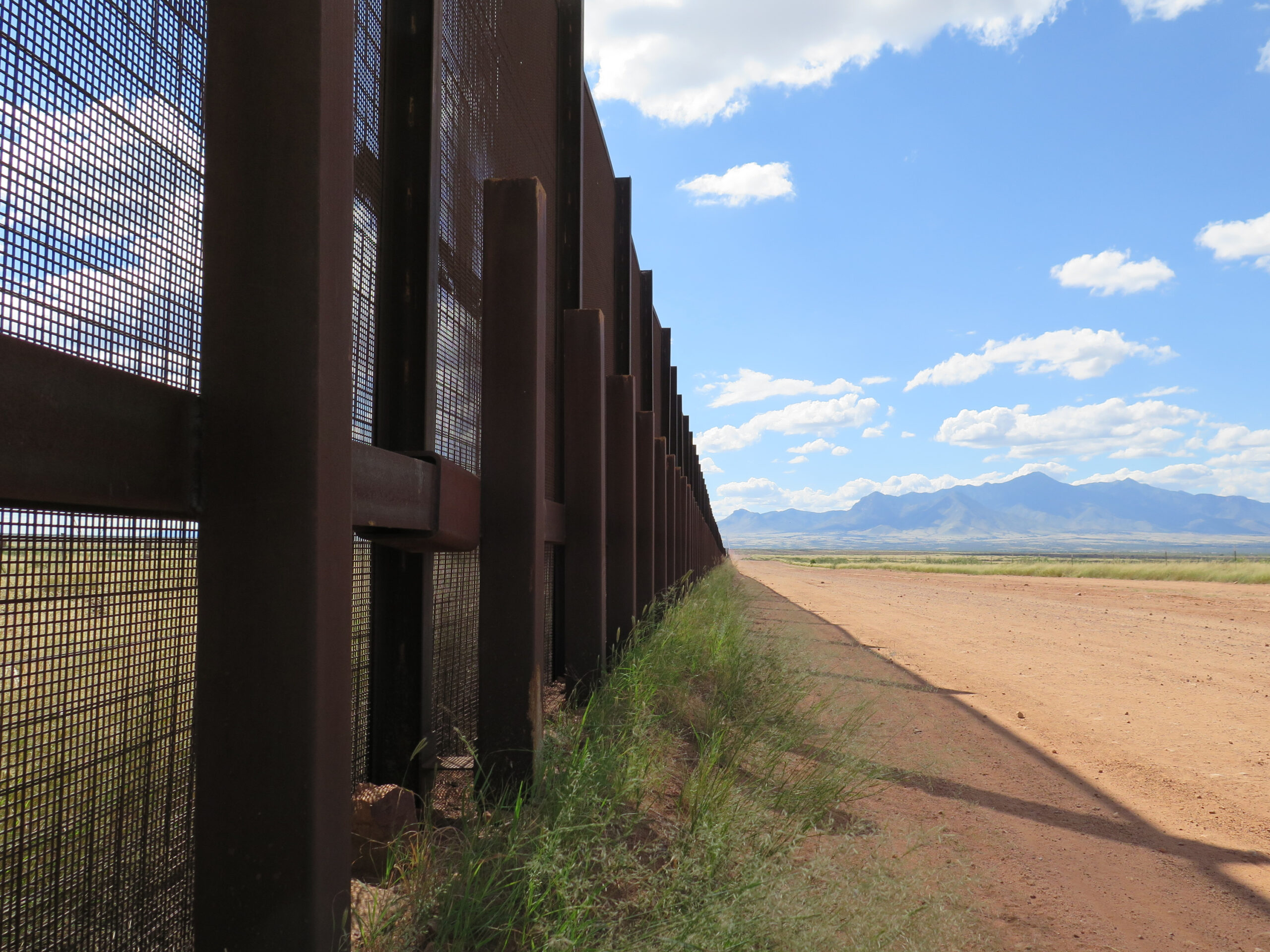 This Wednesday, Sept. 16, 2015 photo shows a part of the border fence near Naco, Ariz., during a tour of the border hosted by the Cochise County Sheriff's Office. (AP/Astrid Galvan)
