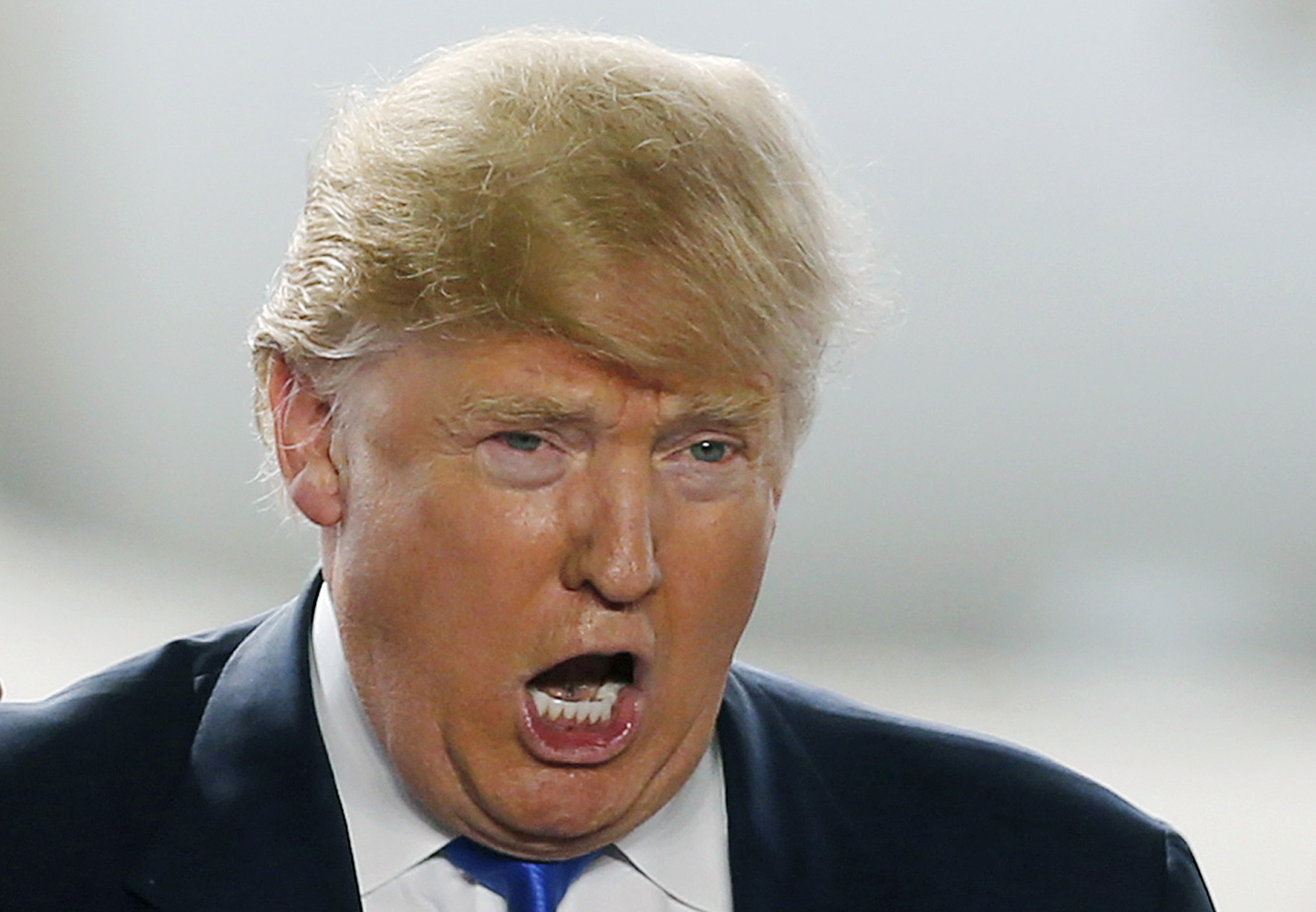 FILE - In this March 12, 2016, file photo, Republican presidential candidate, businessman Donald Trump speaks in Vandalia, Ohio. Trump wants to win the White House in November. House Speaker Paul Ryan wants to save the Republican Party for the future. Those goals put Trump and Ryan increasingly at odds over both tone and substance as the billionaire businessman barrels toward the GOP presidential nomination.  (AP Photo/, File) (AP/Kiichiro Sato)