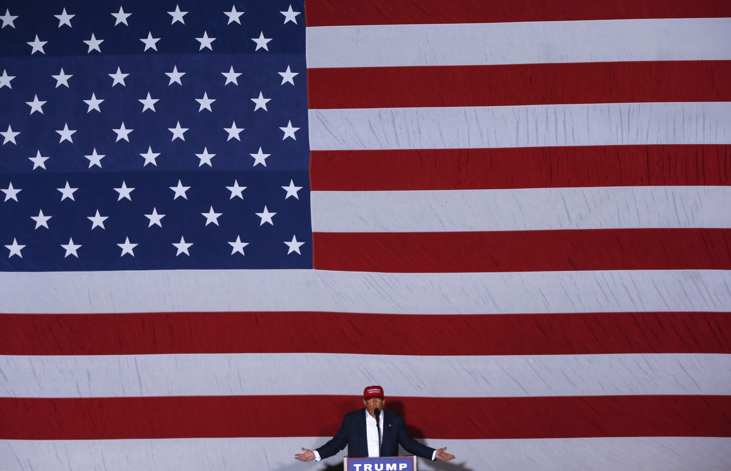 Republican presidential candidate Donald Trump speaks during a campaign rally in Boca Raton, Fla., Sunday, March 13, 2016. () (AP Photo/Paul Sancya)