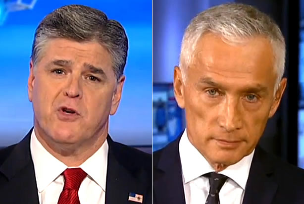 Sean Hannity, Jorge Ramos (Credit: Fox News)