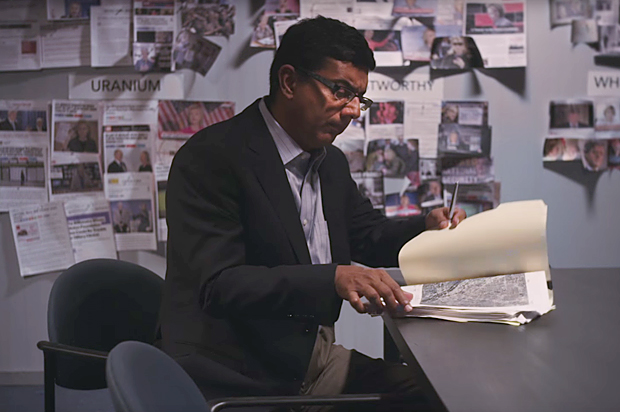 Dinesh D'Souza in "Hllary's America" (YouTube/Dinesh D'Souza)