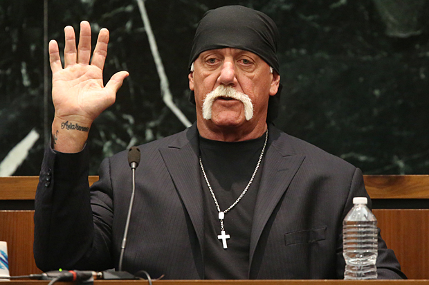 Terry Bollea, aka Hulk Hogan, takes the oath in court during his trial against Gawker Media, in St Petersburg, Florida March 8, 2016. (Reuters/John Pendygraft)