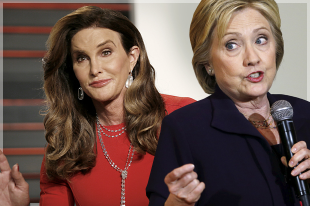 Caitlyn Jenner, Hillary Clinton (Reuters/Danny Moloshok/Jonathan Ernst/Photo montage by Salon)