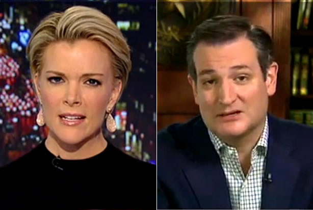 Megyn Kelly, Ted Cruz (Credit: Fox News)
