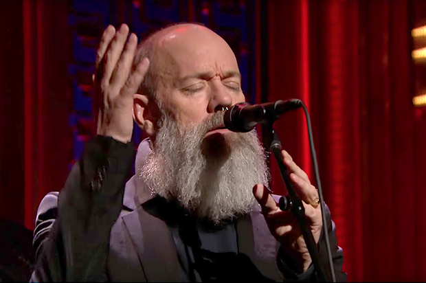 Michael Stipe performs "The Man Who Sold the World" on "The Tonight Show with Jimmy Fallon" (NBC)