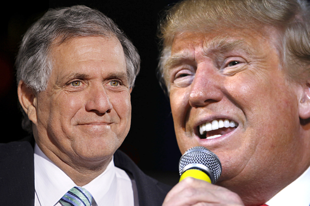 Les Moonves, Donald Trump (Reuters/Danny Moloshok/Reuters/Jonathan Ernst/Photo montage by Salon)