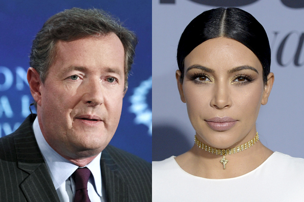 Piers Morgan, Kim Kardashian (Reuters/Andrew Burton/Kevork Djansezian)