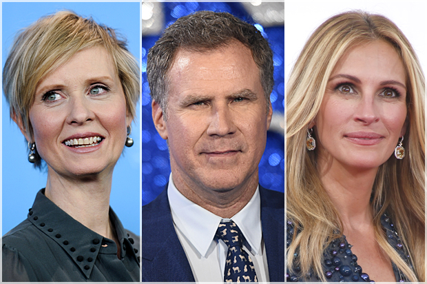 Cynthia Nixon, Will Ferrell, Julia Roberts (Reuters/Stefanie Loos/Dylan Martinez/Lucy Nicholson)