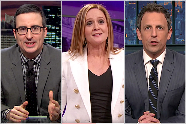 John Oliver, Samantha Bee, Seth Meyers (HBO/TBS/NBC)