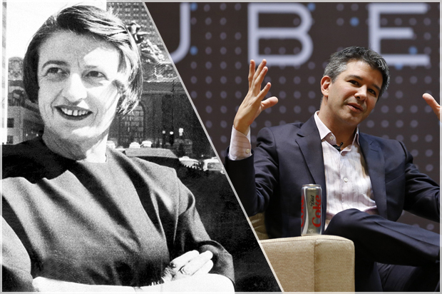 Ayn Rand, Travis Kalanick (AP/Reuters/Danish Siddiqui)