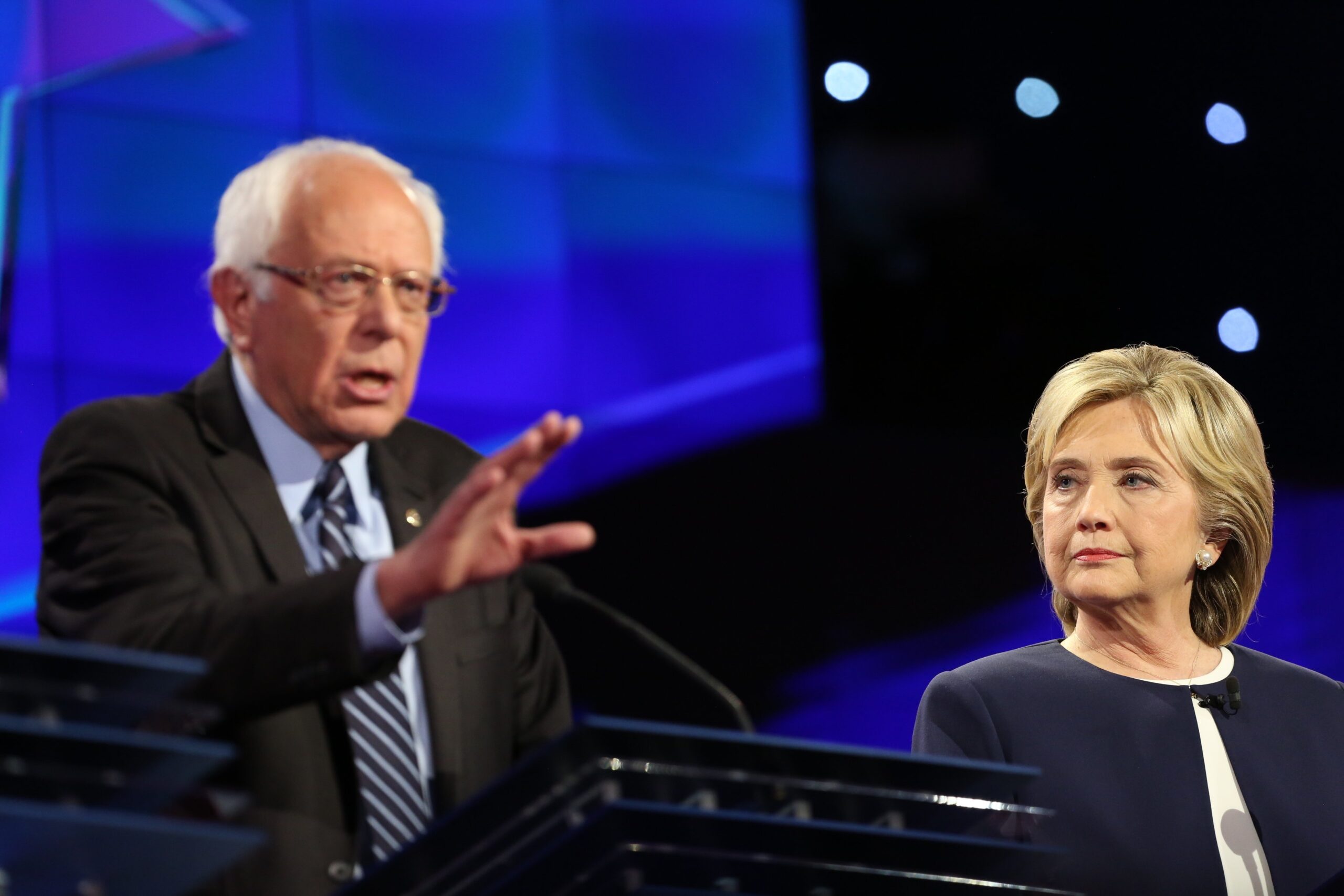 Bernie Sanders and Hillary Clinton (Adam Rose/cnn)