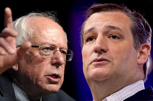Bernie Sanders, Ted Cruz (Reuters/Mark Kauzlarich/Jeff Malet, maletphoto.com)