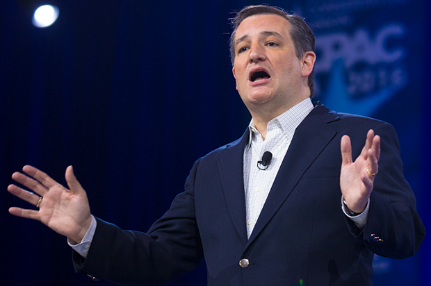 Ted Cruz at CPAC, March 4, 2016. (Jeff Malet, maletphoto.com)