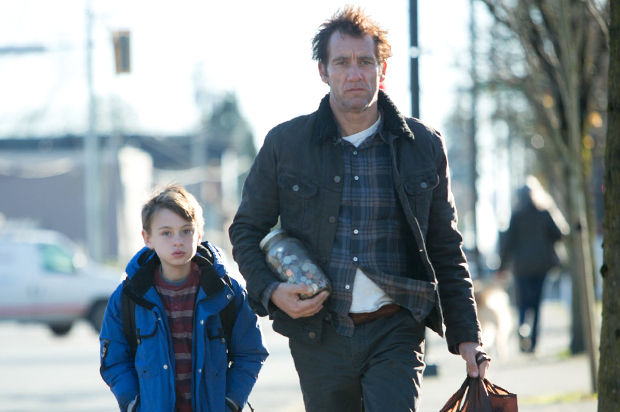 Jaeden Lieberher and Clive Owen in "The Confirmation" (Lionsgate)