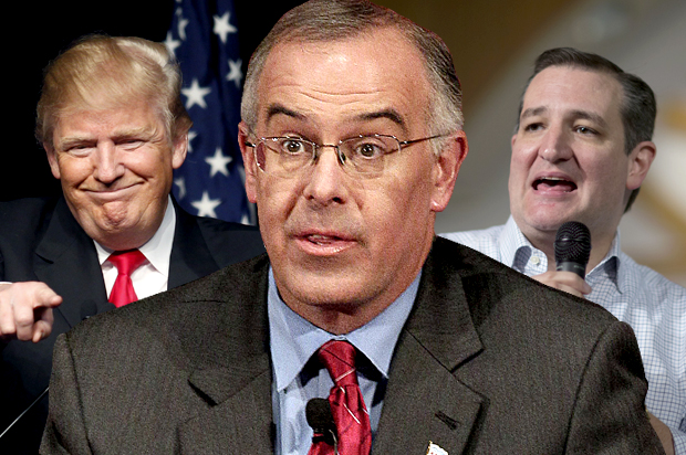 Donald Trump, David Brooks, Ted Cruz (AP/Reuters/Tami Chappell/Nam Y. Huh/J Pat Carter/Photo montage by Salon)
