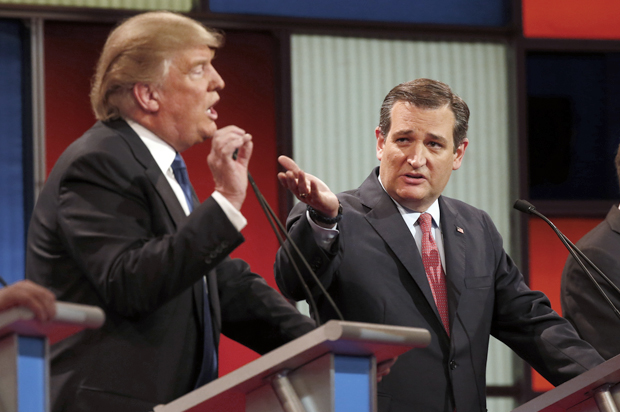 Donald Trump, Ted Cruz (AP/Paul Sancya)