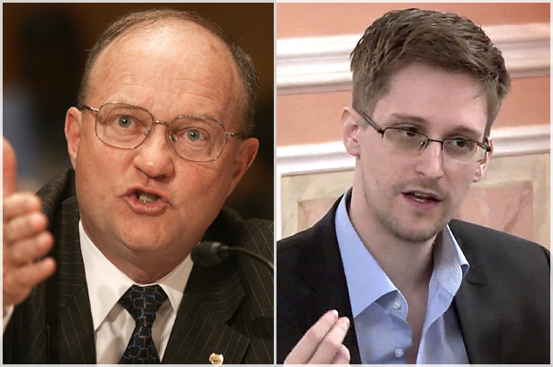 Lawrence Wilkerson, Edward Snowden (AP/Lawrence Jackson)