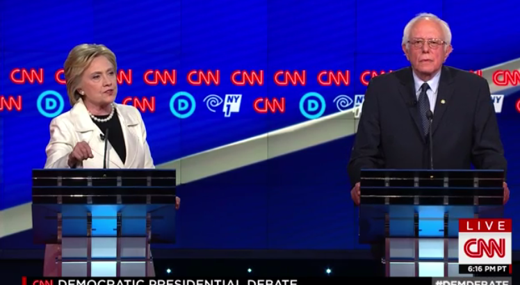 Hillary Clinton and Bernie Sanders (CNN)