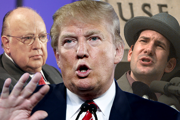 Roger Ailes, Donald Trump, Matt Drudge (AP/Reuters/Fred Prouser/John Locher/<a href='http://www.shutterstock.com/gallery-64736p1.html'>lev radin</a> via <a href='http://www.shutterstock.com/'>Shutterstock</a>/Photo montage by Salon)