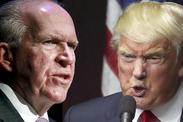 John Brennan, Donald Trump (Reuters/Yuri Gripas/Carlo Allegri/Photo montage by Salon)