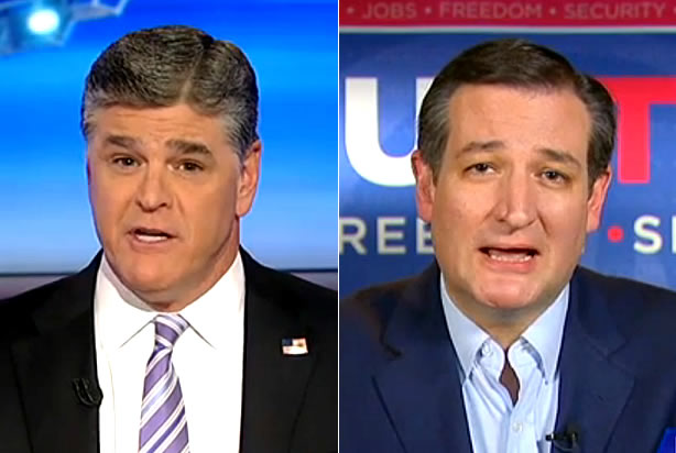Sean Hannity, Ted Cruz (Credit: Fox News)