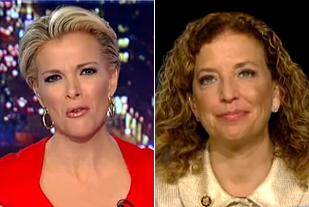 Megyn Kelly, Debbie Wasserman Schultz (Credit: Fox News)