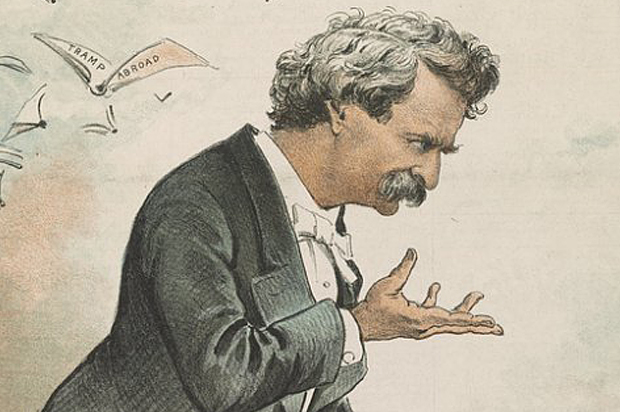 Cover detail of "Chasing the Last Laugh: Mark Twain's Raucous and Redemptive Round-the-World Comedy Tour" (Doubleday)