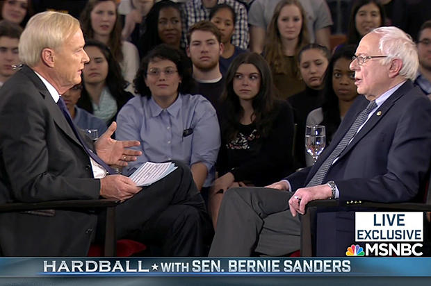 Chris Matthews, Bernie Sanders (MSNBC)