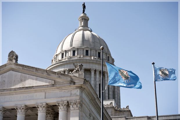 The Oklahoma Capitol Building in Oklahoma City. (<a href='http://www.shutterstock.com/gallery-304354p1.html'>mj007</a> via <a href='http://www.shutterstock.com/'>Shutterstock</a>)