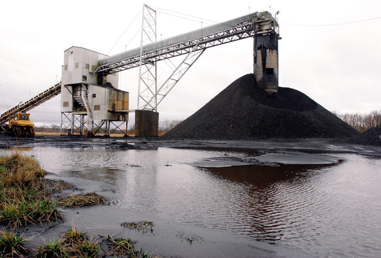 FILE - In this March 9, 2006 file photo, a conveyor belt moves underground mined coal to the surface at Peabody Energy's Gateway near Coulterville, Ill. (Associated Press)