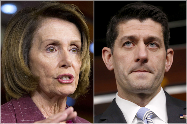 Nancy Pelosi, Paul Ryan (AP/Pablo Martinez Monsivais/Reuters/Jonathan Ernst)