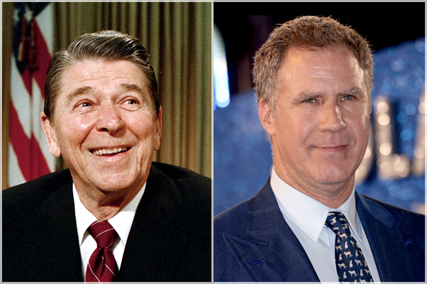 Ronald Reagan, Will Ferrell (AP/Joel Ryan)