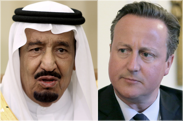King Salman bin Abdulaziz, David Cameron (Reuters/Gary Cameron/Joshua Roberts)