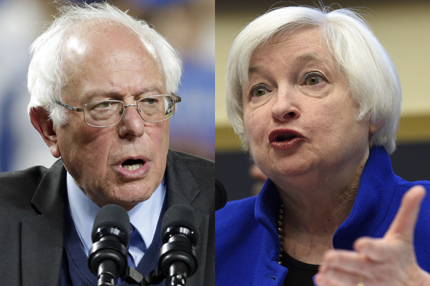 Bernie Sanders, Janey Yellen (AP/Elaine Thompson/Susan Walsh)