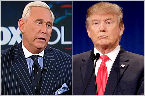 Roger Stone, Donald Trump (Fox News/AP/Chuck Burton)