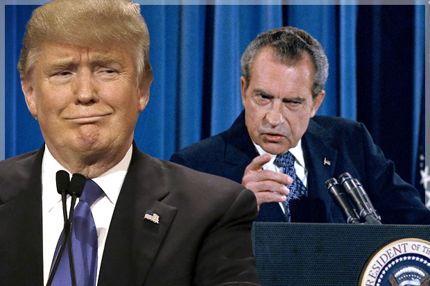 Donald Trump, Richard Nixon (AP/Carlos Osorio/Photo montage by Salon)