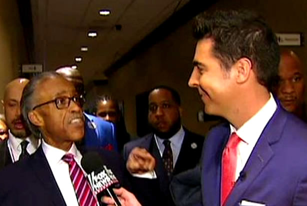 Al Sharpton, Jesse Watters (Credit: Fox News)
