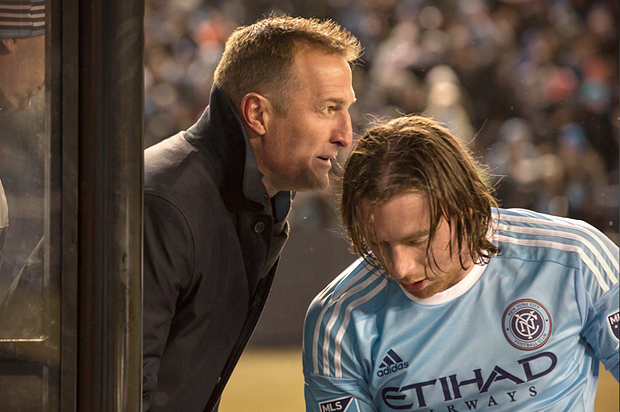 Former New York City FC coach Jason Kreis (left) in "Win!" (Tribeca Film Festival)
